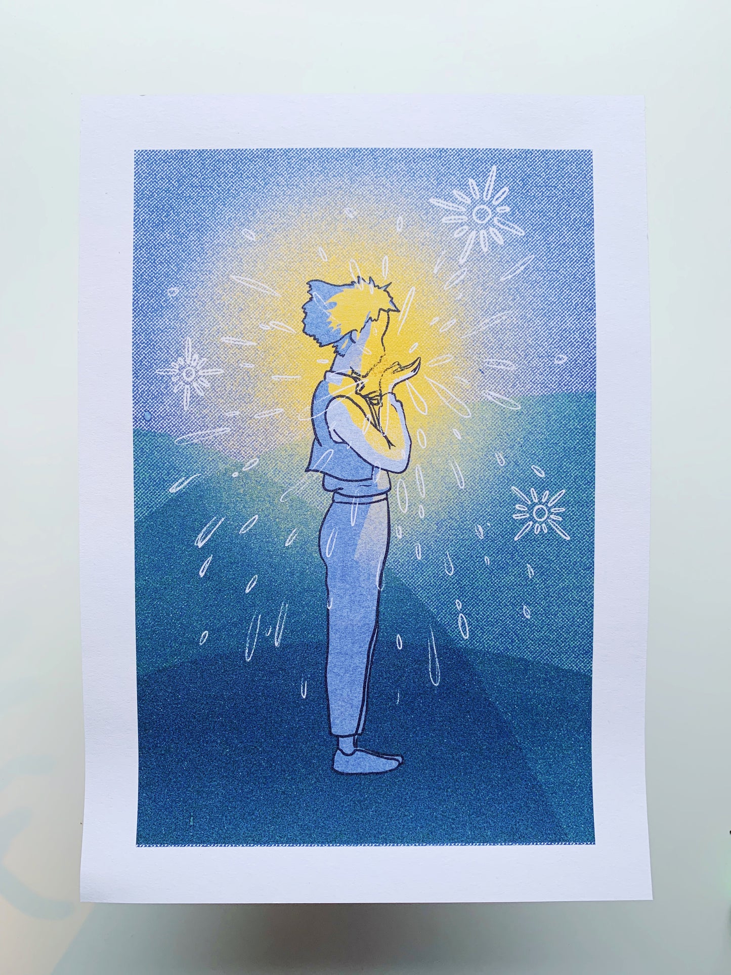 The Boy Who Swallowed a Star Print