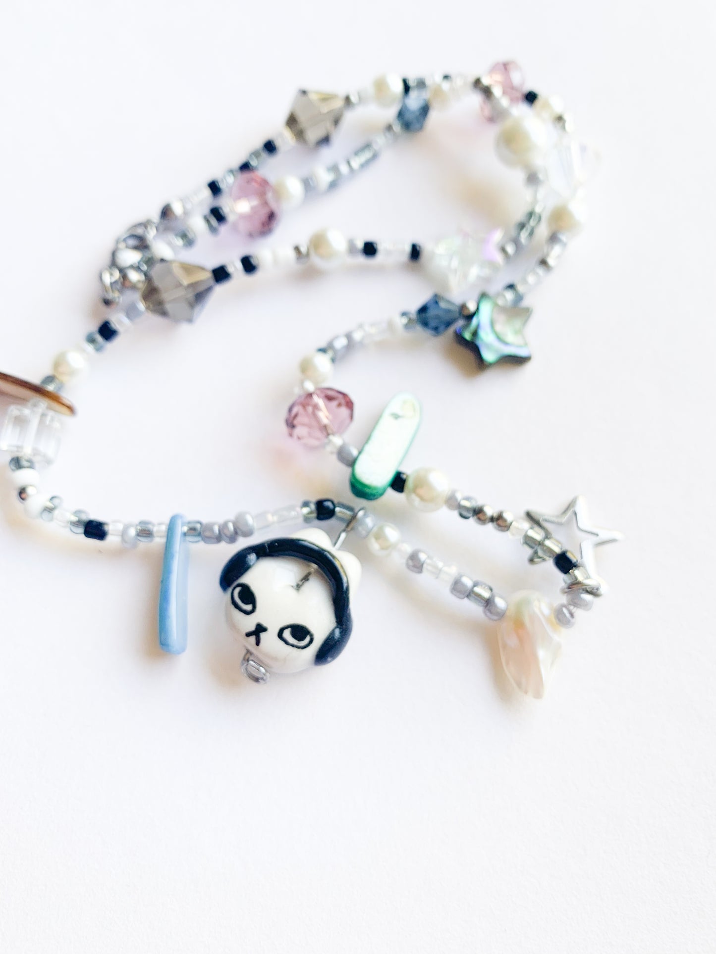 Headphones Bun Necklace