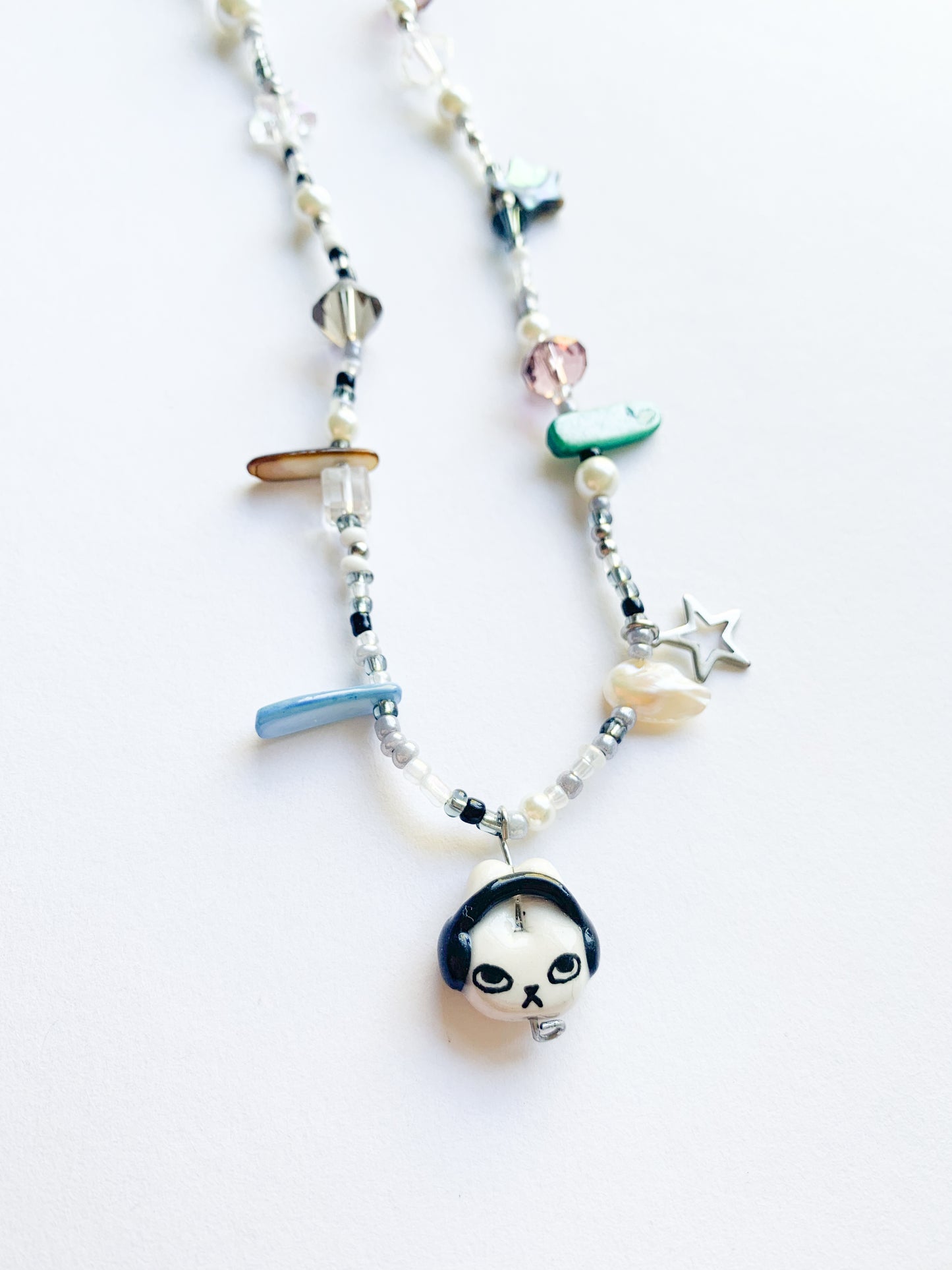 Headphones Bun Necklace