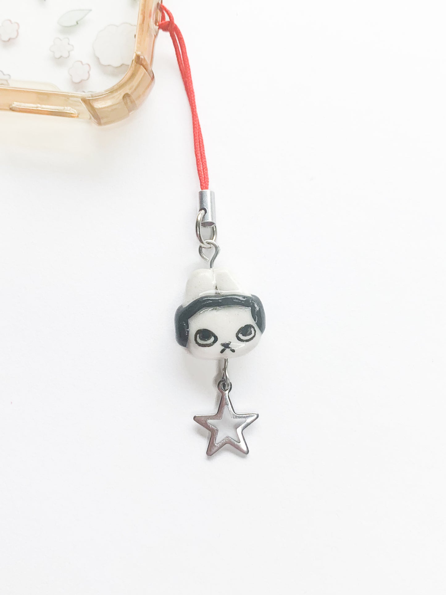 Headphones Bun Phone Charm