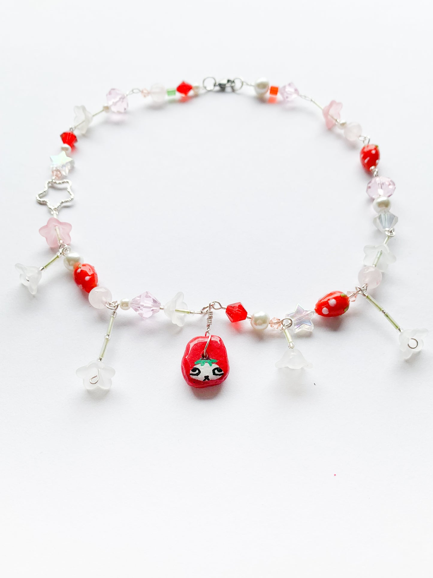 Strawberry Bun Necklace