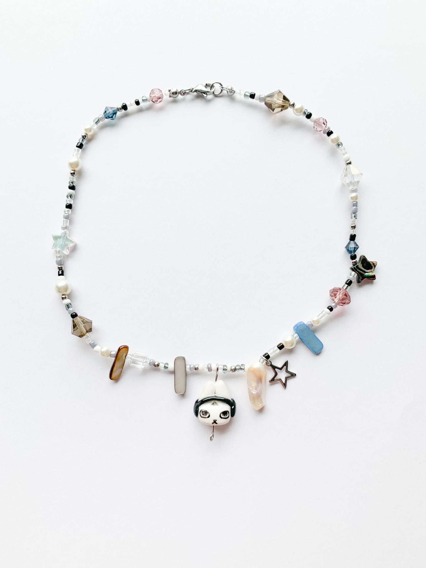 Headphones Bun Necklace