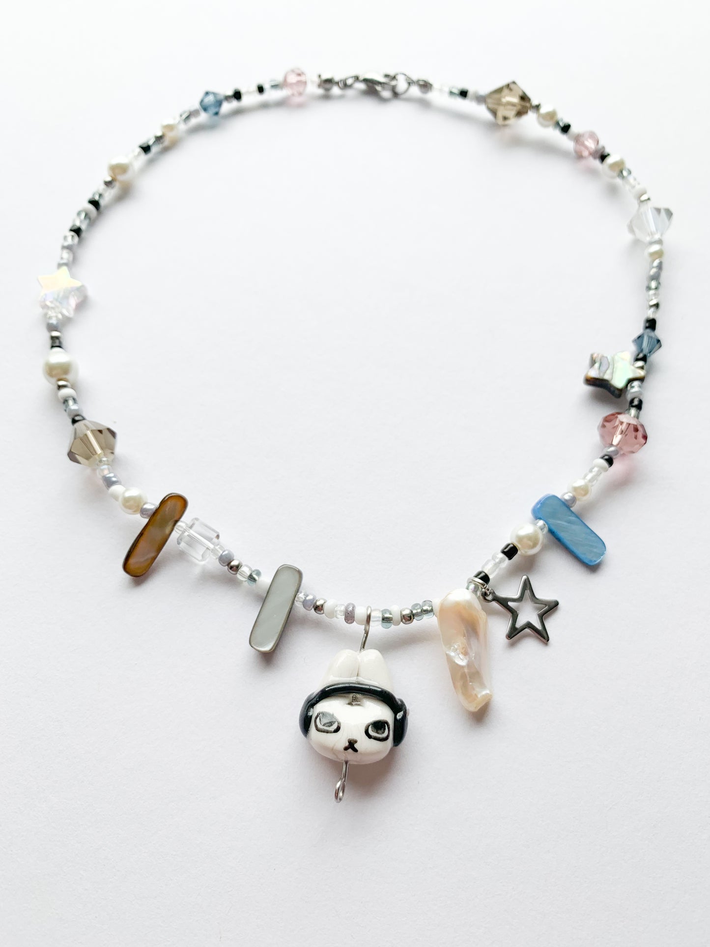 Headphones Bun Necklace