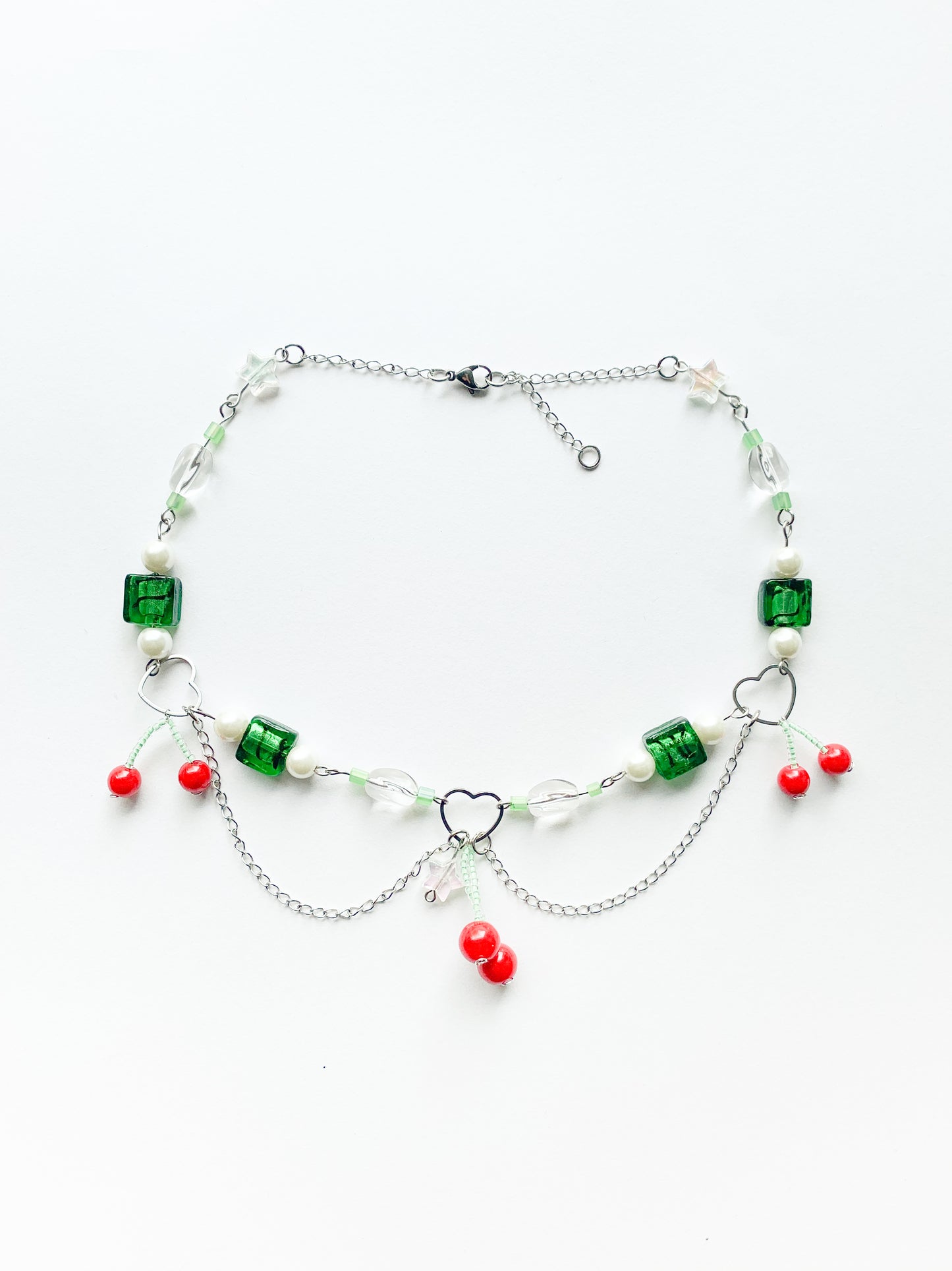 Cherry Beaded Necklace
