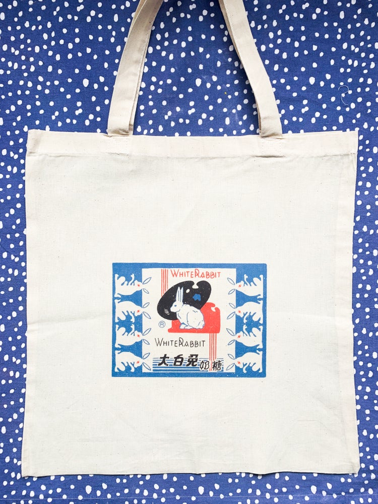 White Rabbit Tote Bag