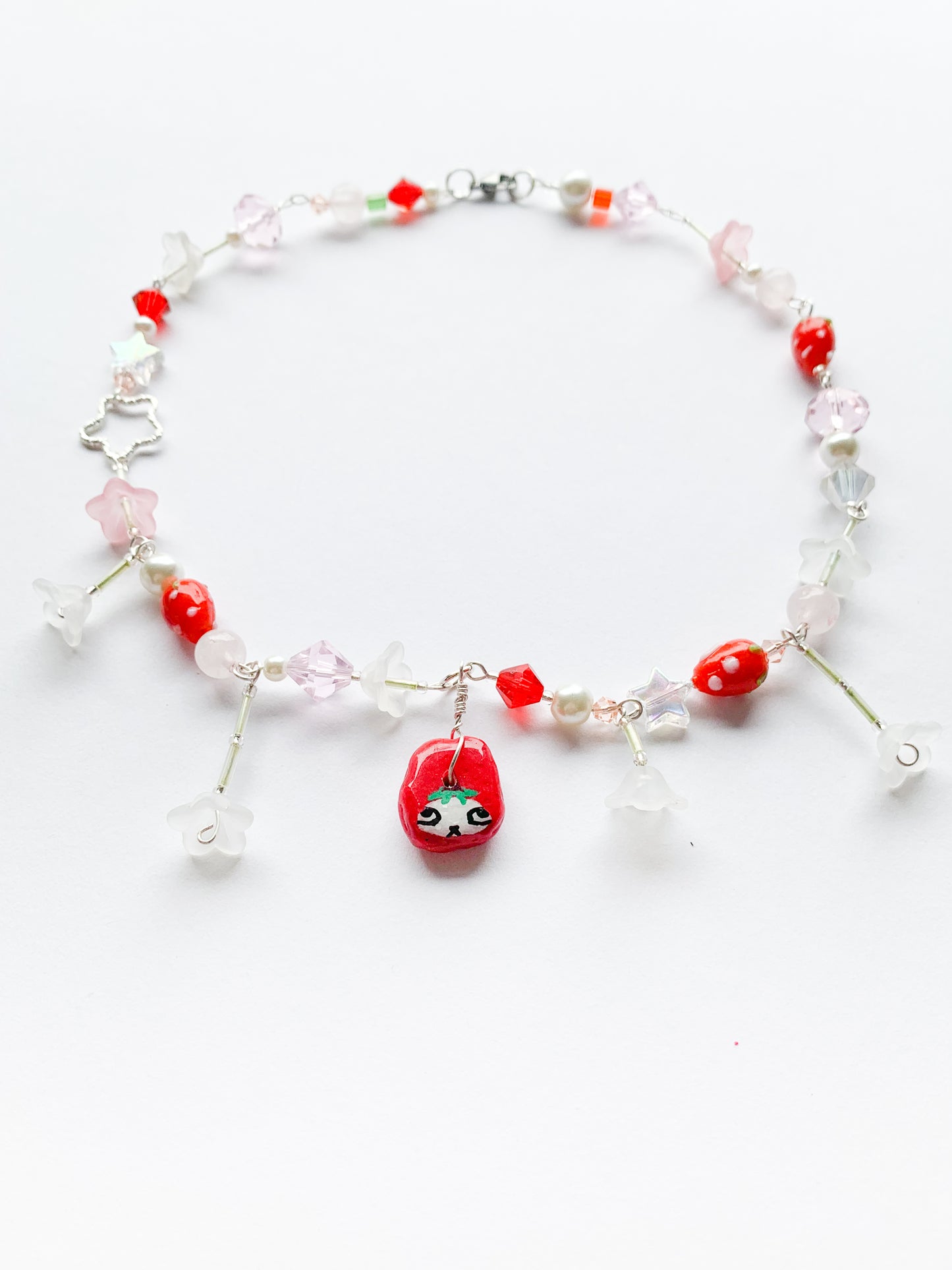 Strawberry Bun Necklace