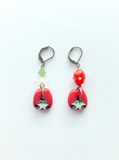 Strawberry Bun Earrings